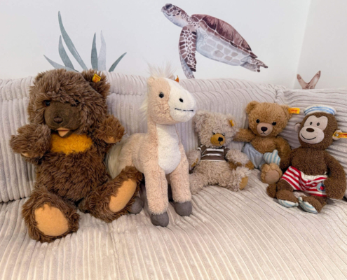 Steiff Teddybären von Nina und ihren Kindern