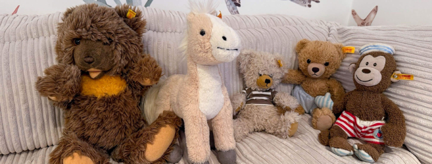 Steiff Teddybären von Nina und ihren Kindern